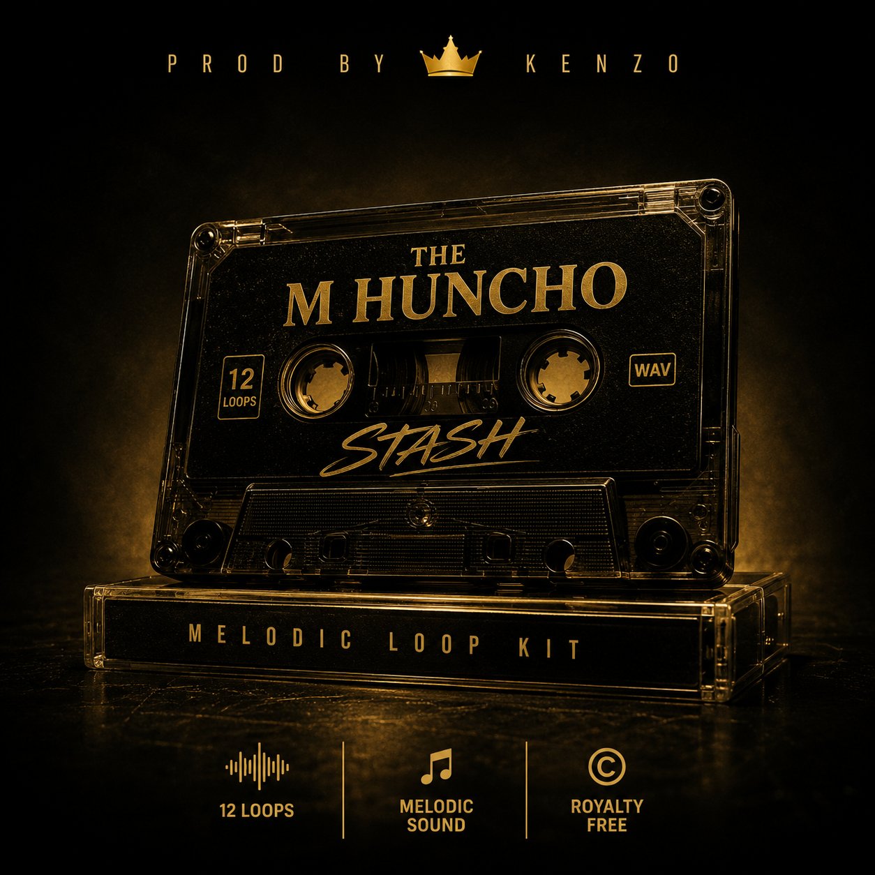 The M Huncho Stash melodic loop kit cover art
